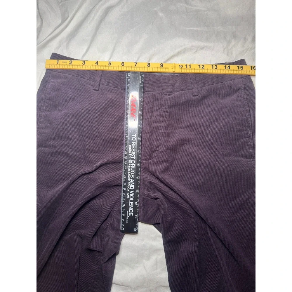 Bonobos Straight Leg Corduroy Pants Mens 30x30 Purple Plum‎ Stretch Trousers